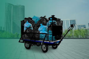 Coleta de lixo mais eficiente e sem riscos A E-mart Car tem a solução